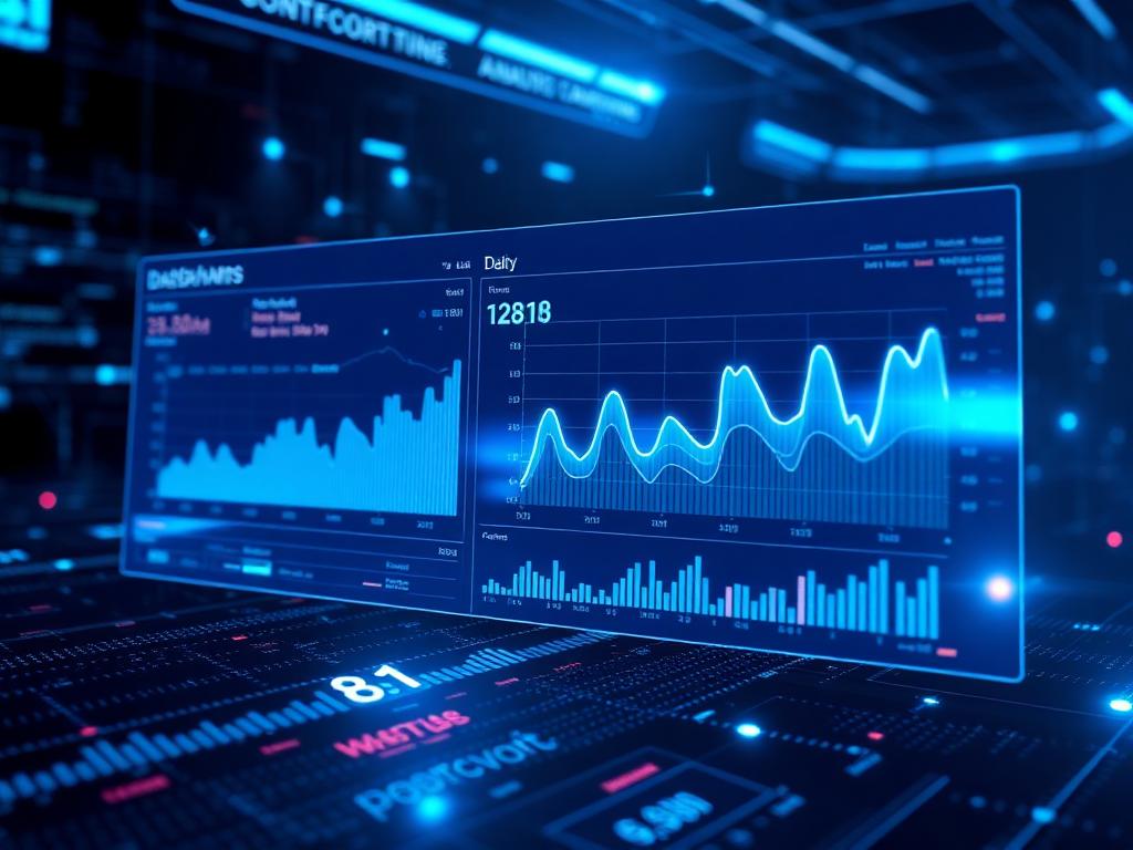 Glowing analytics dashboards